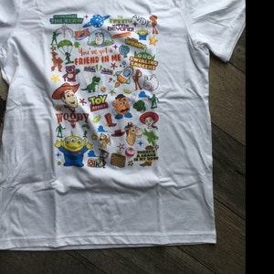 Toy Story Collage Print T-shirt Disney Parks Toy Story Land Woody Buzz ...