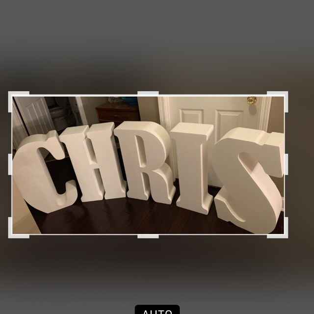 Giant letters 30 inches 3D letters Large free standing letter Etsy