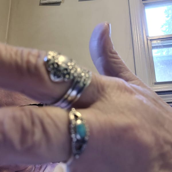 Small Vintage Style Turquoise Ring // 925 Sterling Silver With Genuine ...