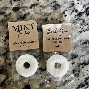 Mint to Be Wedding Favors for Guests Cheap in Bulk Personalized Custom ...