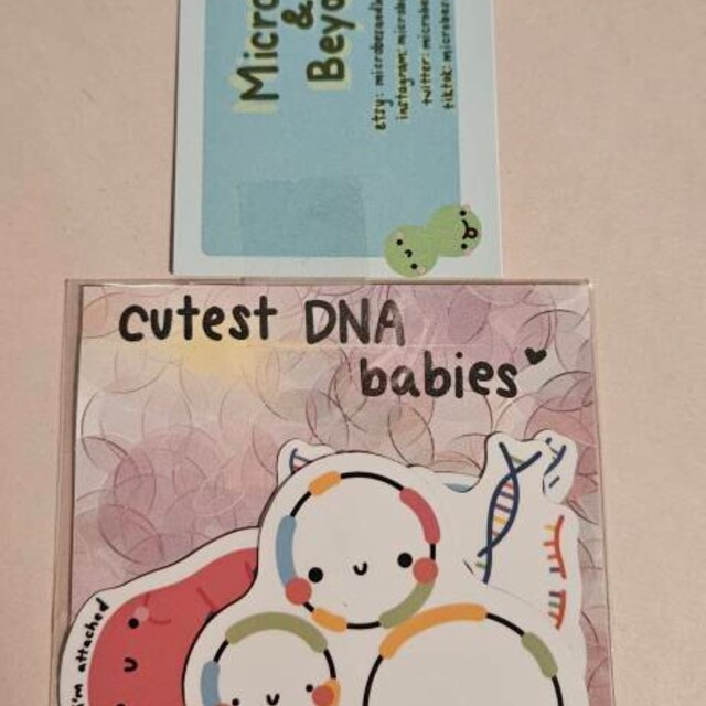 かわいい子のDNA Cute DNA Babies Sticker Set - Proteins Transcription Factor CRISPR