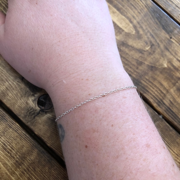 Silver Chain Bracelet | Silver Plated or Sterling Silver Bracelet ...