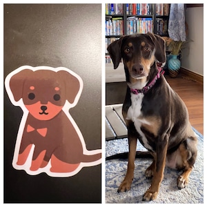 Doberman Pinscher Waterproof Vinyl Sticker Laptop Dog Puppy Gift