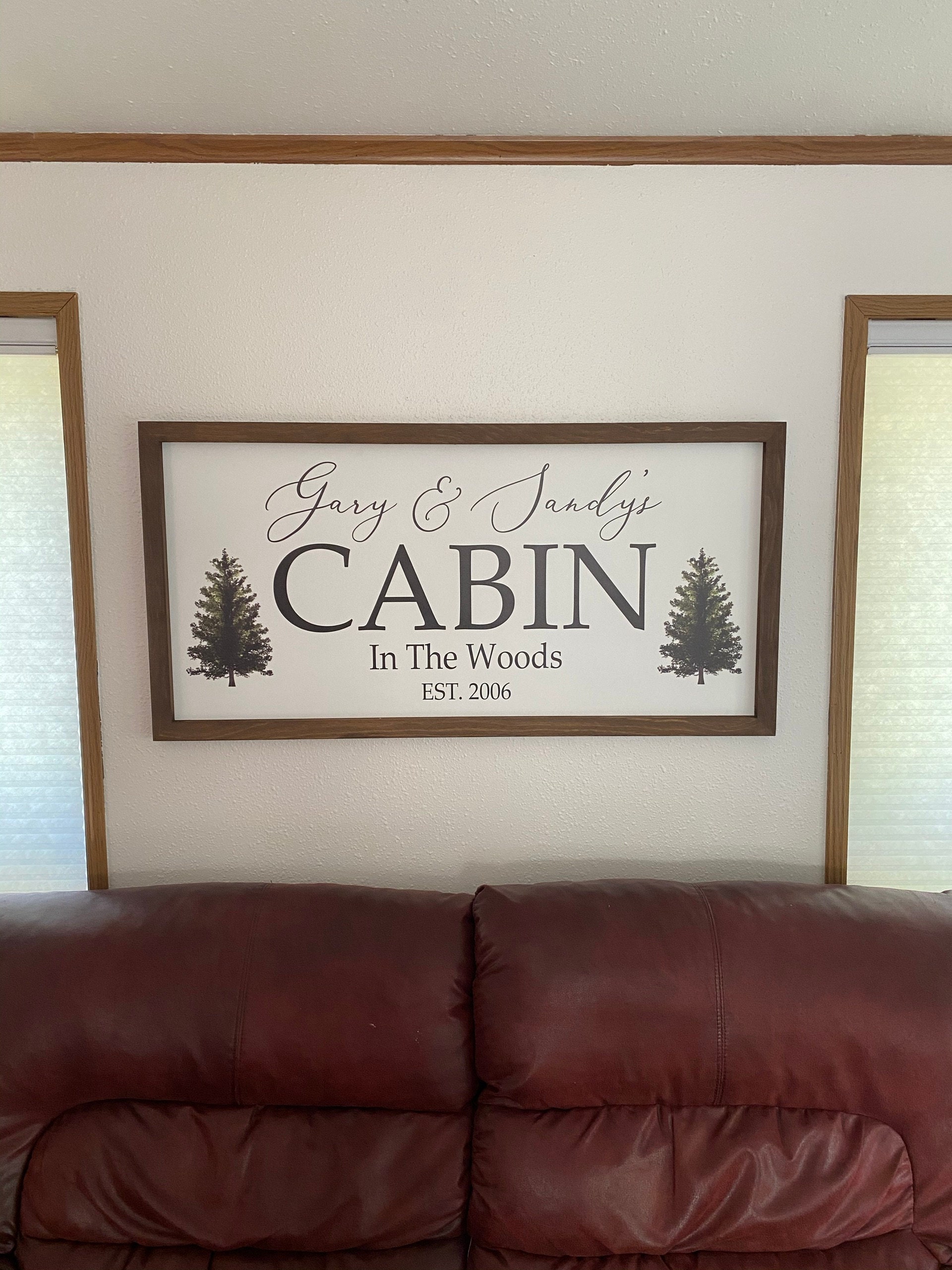 Custom cabin signspersonalized cabin sign for cabin giftscabin art