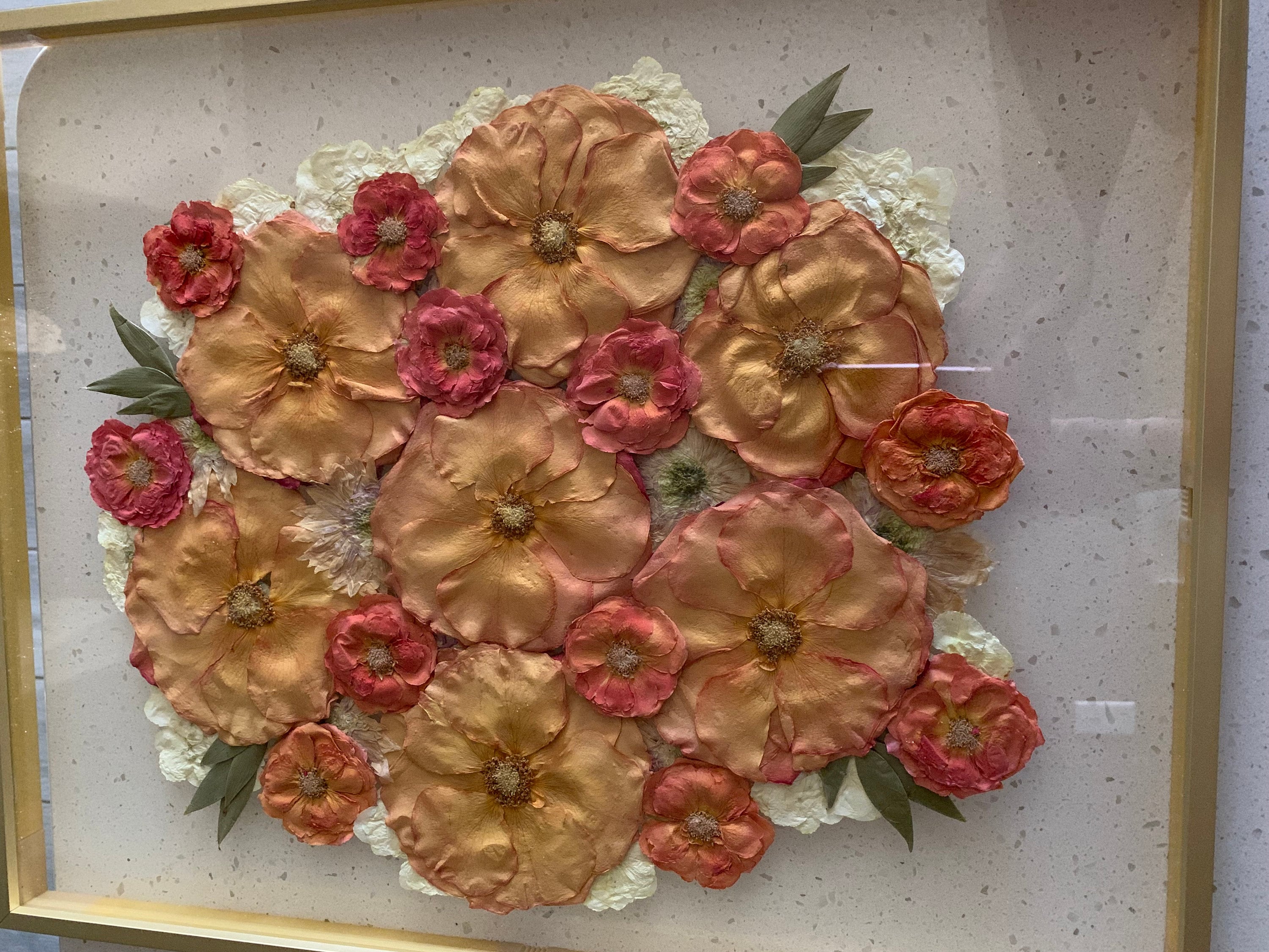 Preserved flowers from Diana's etsy review