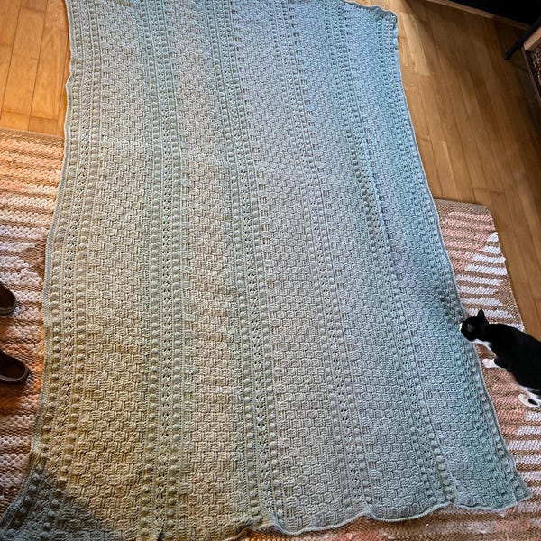 Easy Crochet Modern Blanket Pattern, Video Tutorial + Chart, Easy ...