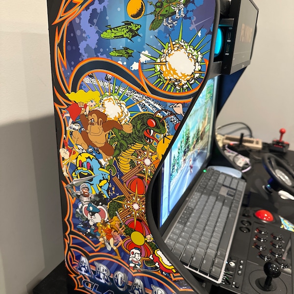 Mame Multicade Classics Side Art Arcade Cabinet Graphics Decals ...