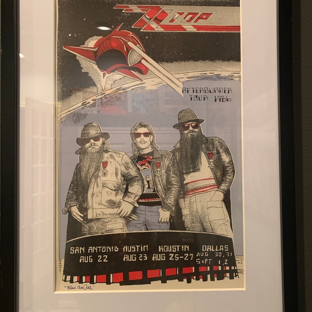 1986 - ZZ Top - Afterburner Texas Tour - Original Vintage - Hand