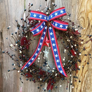 Patriotic RV Garland/banner, Patriotic Rag Banner, Patriotic Rag & Bead ...