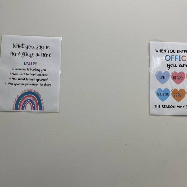 30 School Counseling Posters Counselor Office Decor Psychologist ...