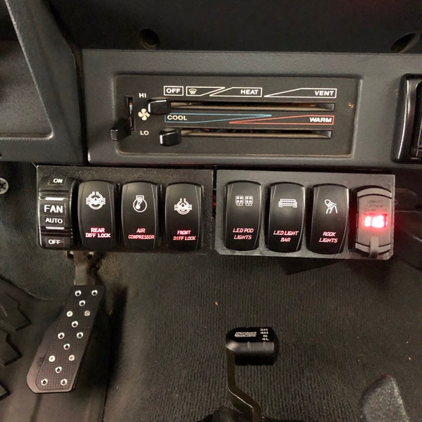 Rocker Switch Under Dash Bracket Mount - Single Switch for Off-road ...