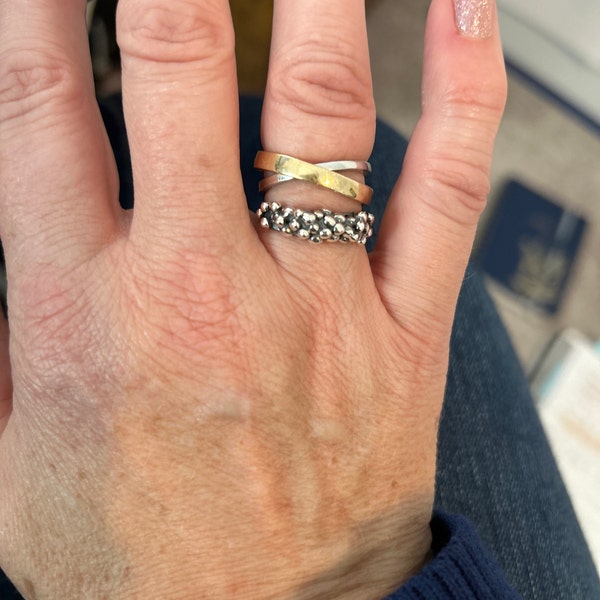 Bubble Band Ring, Multi Ball Ring, 925 Sterling Silver Ring, Wedding ...