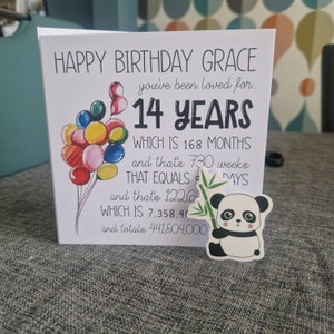 Tarjeta De Cumpleaños Número 14 Para Nieto, Tarjeta De