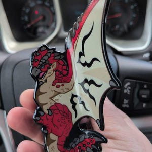 King of the Skies Red Dragon Video Game Hair Claw - Etsy