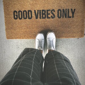 Good Vibes Only Doormat - Etsy