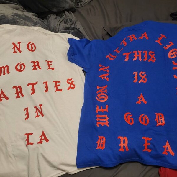 AA Apparel Life Of Pablo Tour LA Pop-Up T-Shirt - Seafoam - Kanye West Inspired Hip Hop Merch