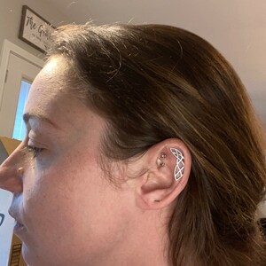 Gold Helix Piercing Celtic Helix Earring Ear Piercing Helix