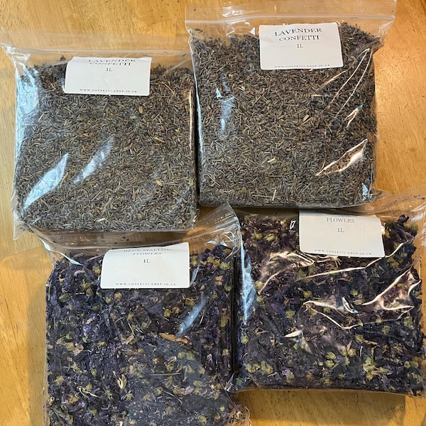 Natural Confetti 30 Types! Wedding Biodegradable Confetti - Dried ...