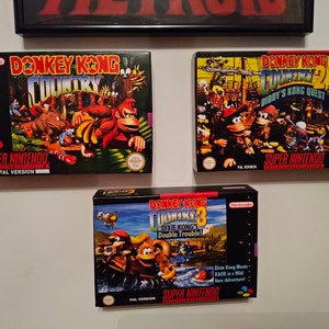Donkey Kong Country 3 SNES Box Manual and Tray NO GAME Included - Etsy