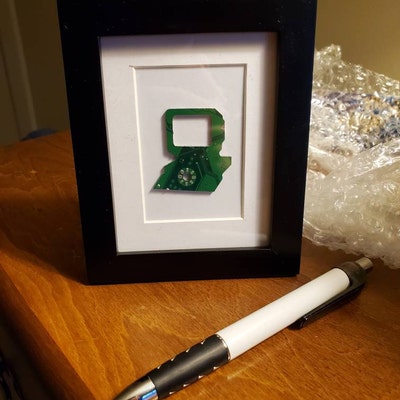Mini Desktop Computer Circuit Board Framed Art, Custom Recycled ...