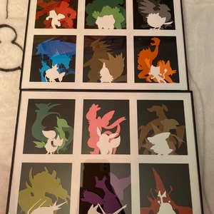 Gen 3 Starters Pokemon Paper Art - Etsy