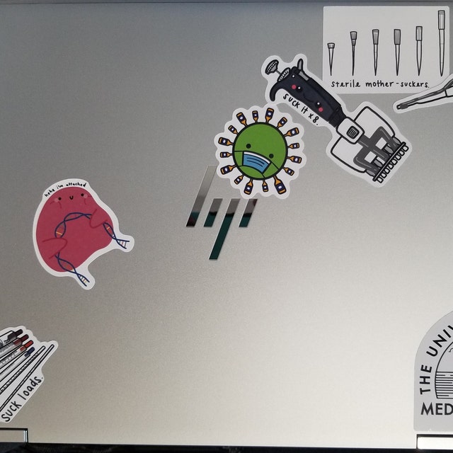 Cute DNA Babies Sticker Set - Proteins Transcription Factor CRISPR