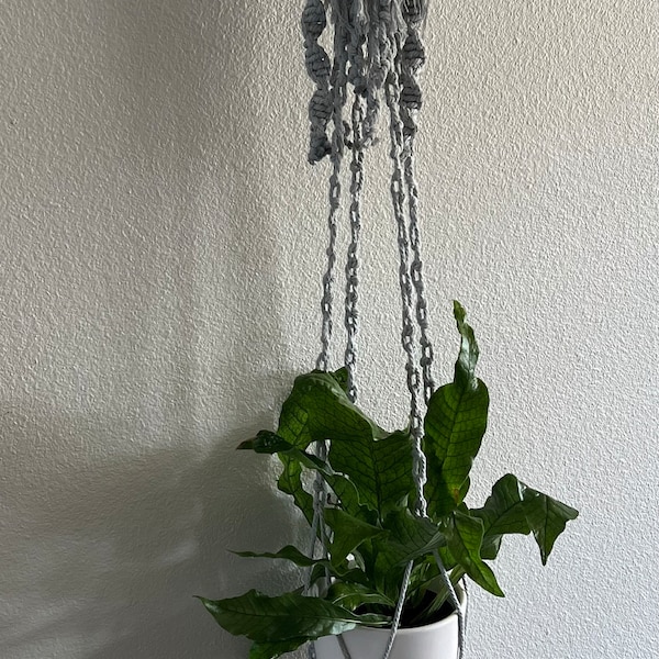 Macrame Jellyfish Planter DIY Pattern — Hanging Plant Holder Tutorial ...