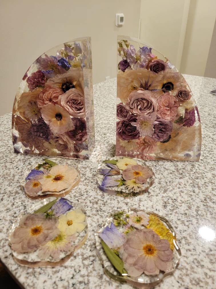 Preserved flowers from Celine's etsy review
