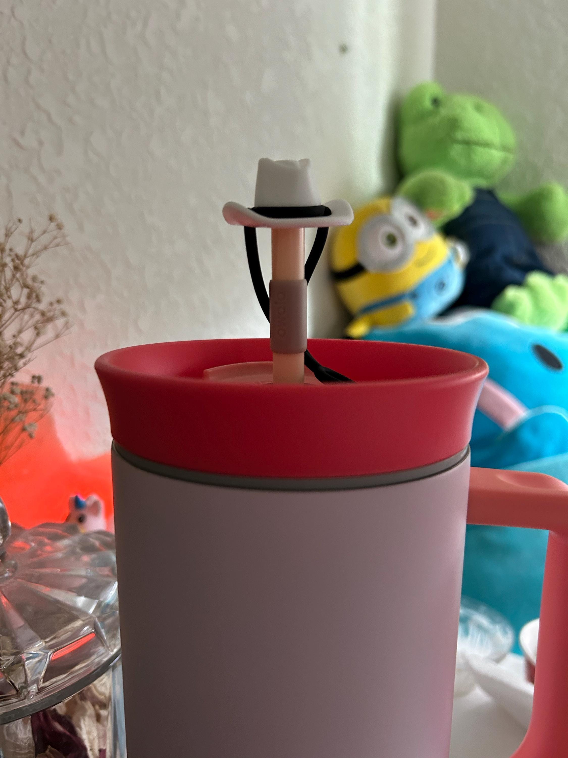 Cowboy Hat Straw Topper Western Cup Accessories Straw Topper Cowgirl Straw Cover 40 oz Cup Straw Cover for Tumbler Accessories Straw Cap