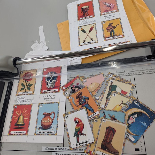 Printable Lotería Deck – 54 PNG Cards &amp; 30 Boards | Traditional Mexican Game | Vintage Art for ...