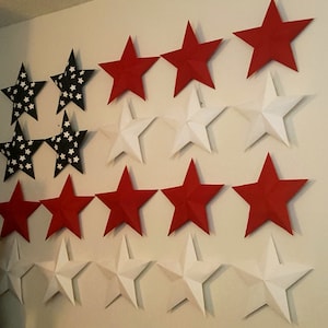 Download 3d Paper Star Printable Template Svg Star Cut Files Dxf Etsy
