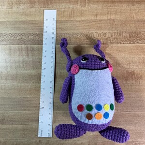 Purple Musical Monster Crochet Doll | Handmade Amigurumi Plush