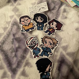 MOUTHWASHING キーホルダー + ステッカー、アーニャ、カーリー