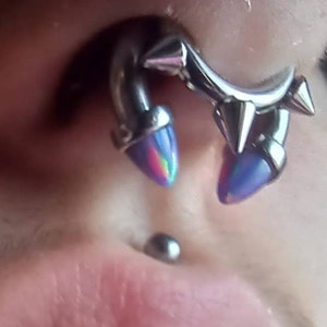 ARCTIC BLUE Triple Stack Fan Hinged Segment Ring Clicker - Etsy