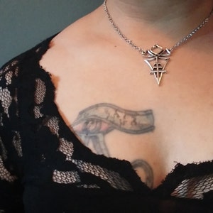 the sigillum blasfemiam divina.limited edition Unique necklace of Belphegor/'s official sigil