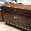 Classic Extra Large Wood Tack Trunk With Brass Nameplate and Trunk ...