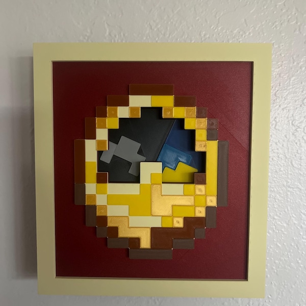 Working Minecraft Wall Clock in Item Frame - Tell Real-world Time in ...