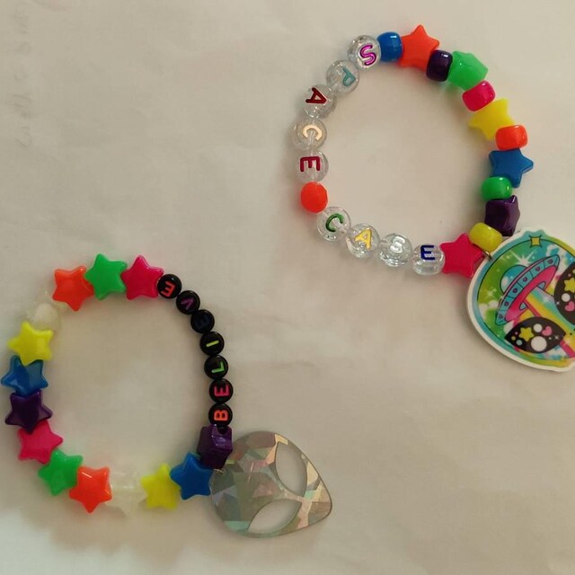 Clear Star Beads 11mm Kawaii Beads, Bracelet Beads, Unique