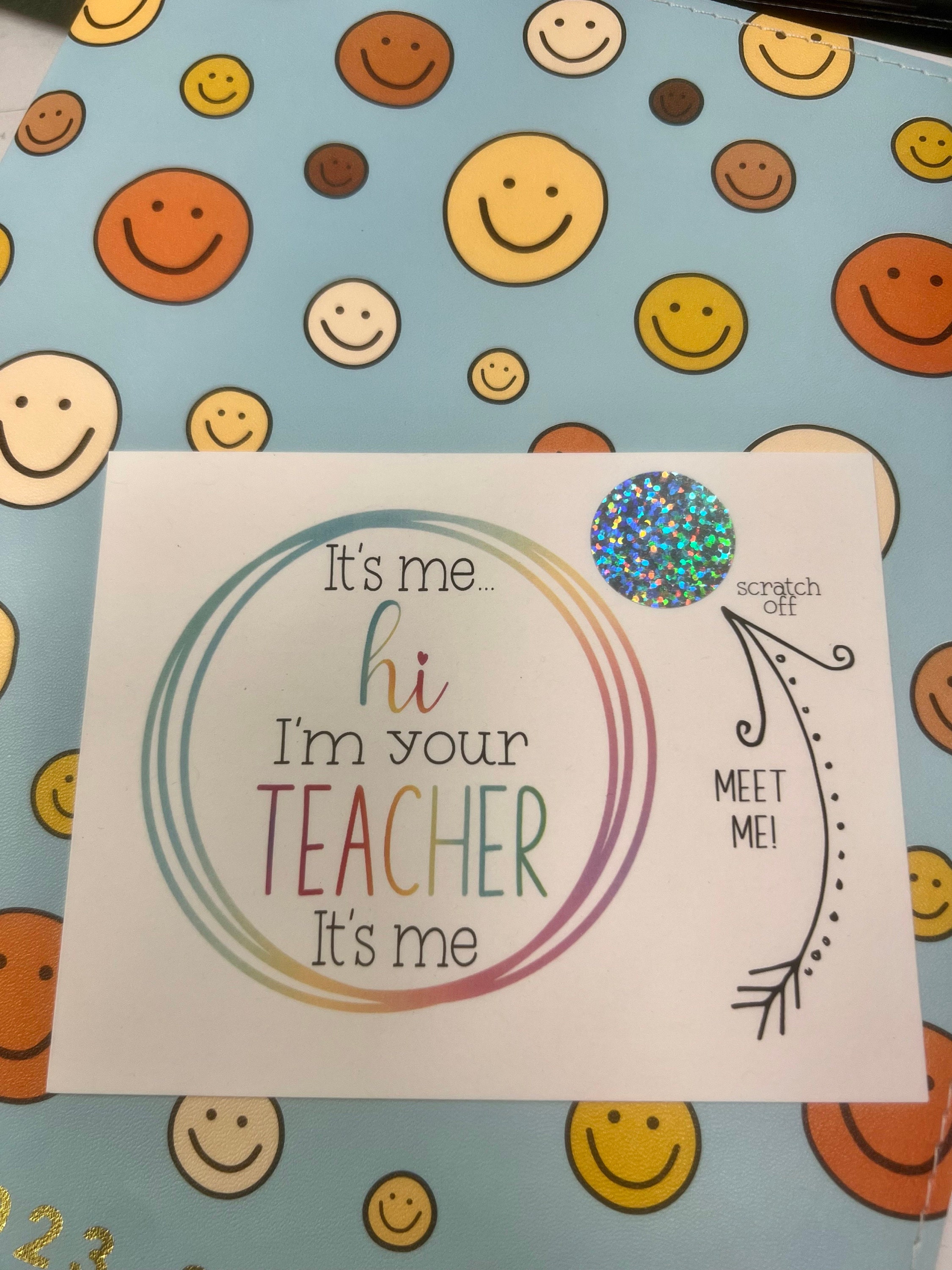 Scratch Off Postcard - It&#39;s Me Welcome Postcard for Students or Kids  - Note From Teacher - Back to School - School Cards - Meet the Teacher