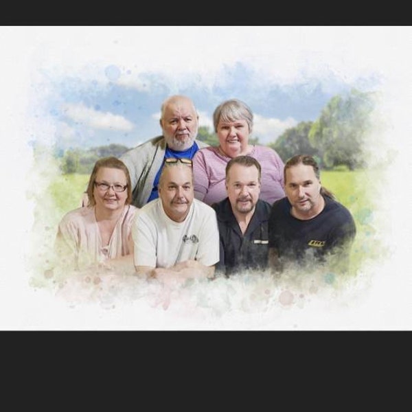 Family Tree Art Print Wall Art Canvas Family Tree Collage Custom ...