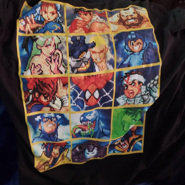 MVC Character Select Retro Classic Arcade Video Games Unisex T-shirt - Etsy