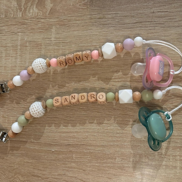 Cordon Sucette | Attache Tétine | Outil Tétine | Perles