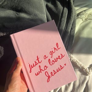 Prayer Journal Christian Bible Study Notebook Gift for Girl Who Loves Jesus Journal Bible Verse Notebook Sermon Notes Christian Gift