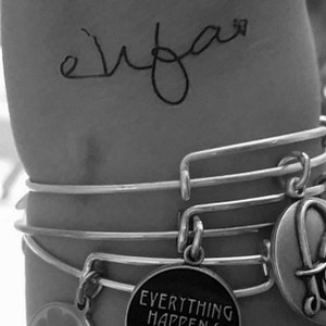 Everything Happens For A Reason Temporary Tattoo Set Of 2 Etsy