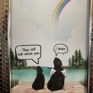 images Dog Meme They Still Talk About You personalized dog memorial gift dog mom dog lover gift custom dog portrait they still talk about you digital print