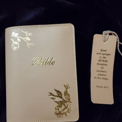 KJV Holy Bible, Compact Large Print Faux Leather Red Letter Edition - Ribbon Marker, King James Version, Pink - View #13