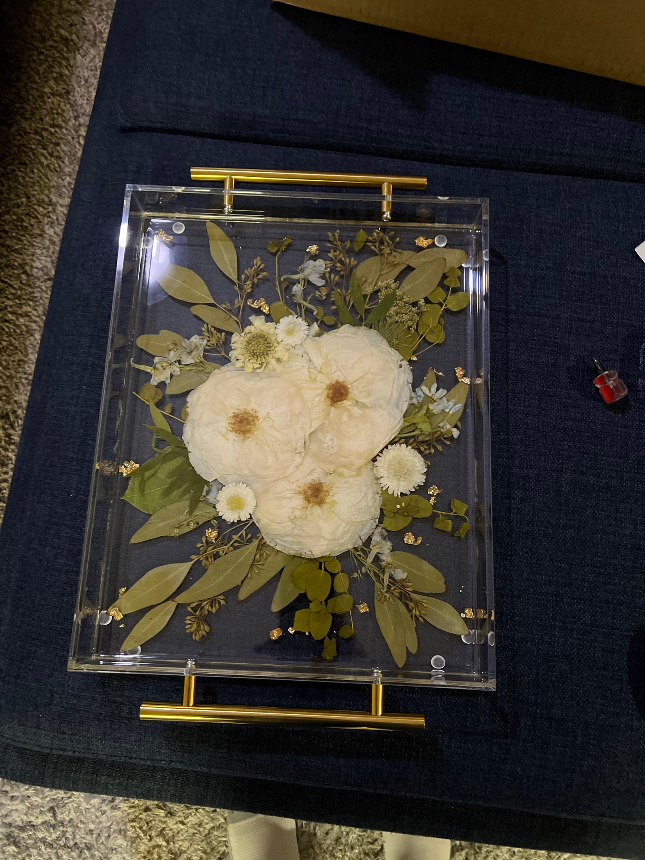 Preserved flowers from Audriana's etsy review