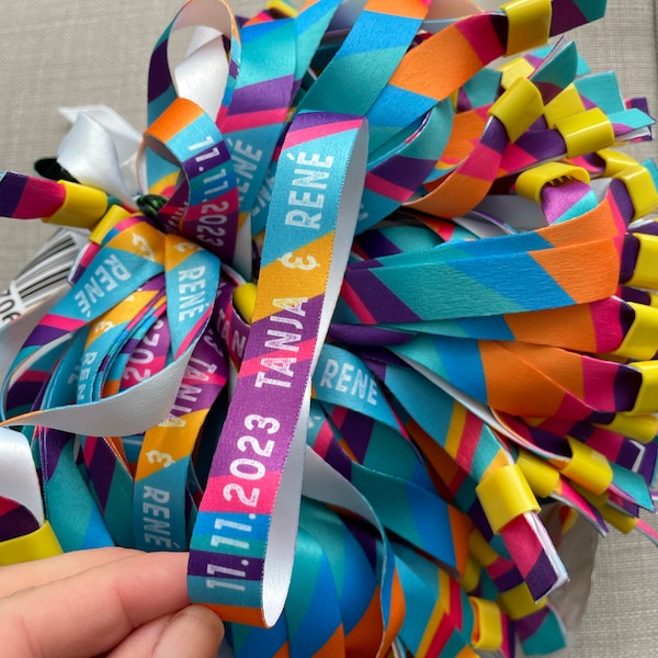 50 Stück Stoff-Armbänder Für Events – Wiederverschließbar, Einfarbig Schwarz, Ohne Logo