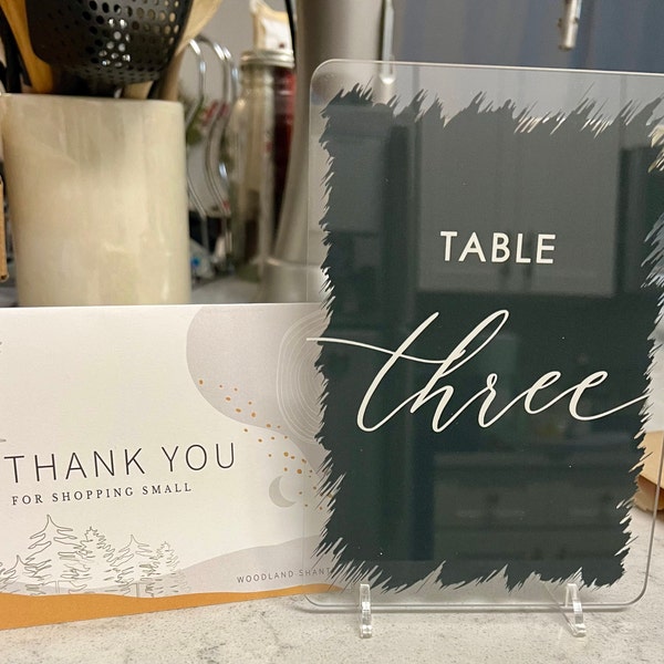 Brushed Acrylic Table Numbers, Wedding Table Numbers, Wedding Table ...