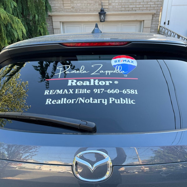 Custom Decal| Realtor Decal | Real Estate Agent Decal | REMAX Decal ...